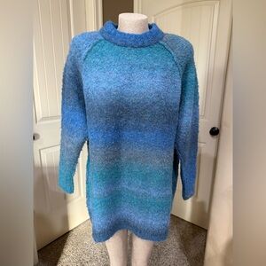 Natural Life Livie Indigo Boucle Sweater Dress NWT
